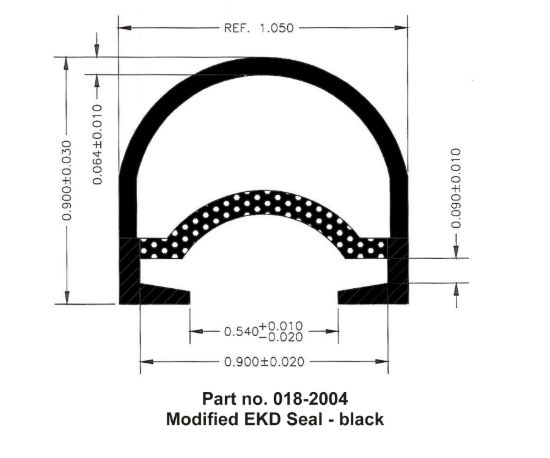 AP PRODUCTS MODIFIED EKD SEAL-BLACK - 0182004