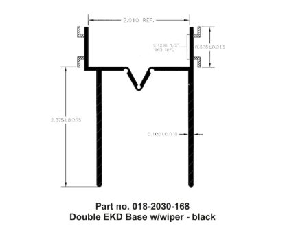 AP PRODUCTS DBL EKD BASE 2-3/8' WIPER - 0182030168