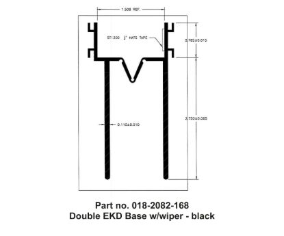 AP PRODUCTS DOUBLE EKD BASE-BLACK - 0182082168