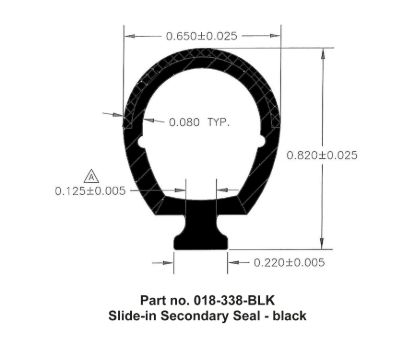 AP PRODUCTS BLACK SLIDE IN SECONDARY - 018338BLK