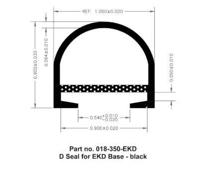 AP PRODUCTS D SEAL FOR EKD BASE BLACK - 018350EKD