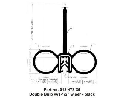 AP PRODUCTS DOUBLE BULB W/WIPER  BLAC - 01847835