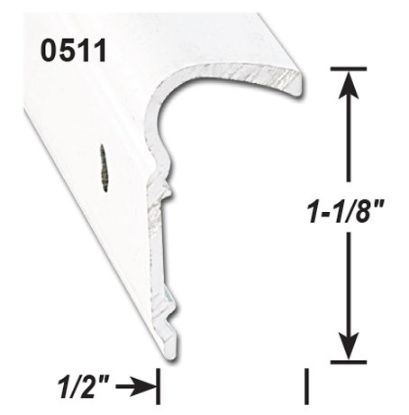 AP PRODUCTS ROOF TRIM P.WHT 8' EA - 021511018
