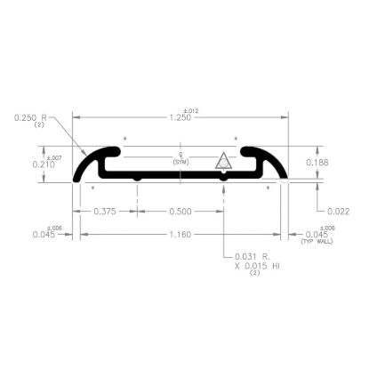 AP PRODUCTS FLAT TRIM W/ P.WHT 8' EA - 021546018