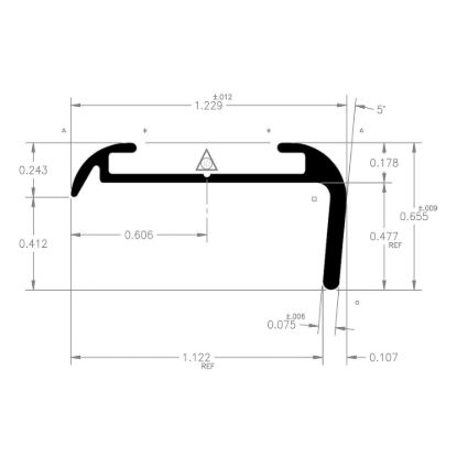 AP PRODUCTS CRNR MOLD BLK 16' EA - 0218500216