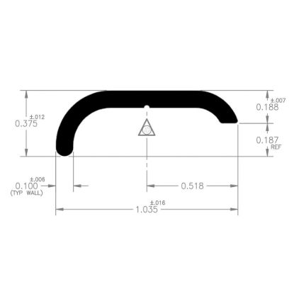 AP PRODUCTS S.LEG NON TRIM BLK 8' EA - 021860028