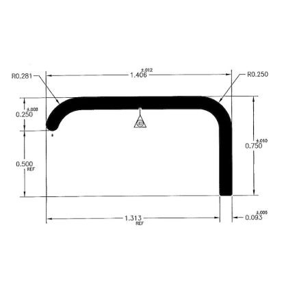 AP PRODUCTS L.LEG NON TRIM BLK 16' EA - 0218610216