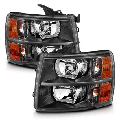 ANZO CRYSTAL HEADLIGHTS BLACK - 111393