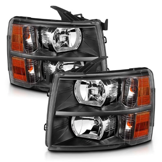 ANZO CRYSTAL HEADLIGHTS BLACK - 111393