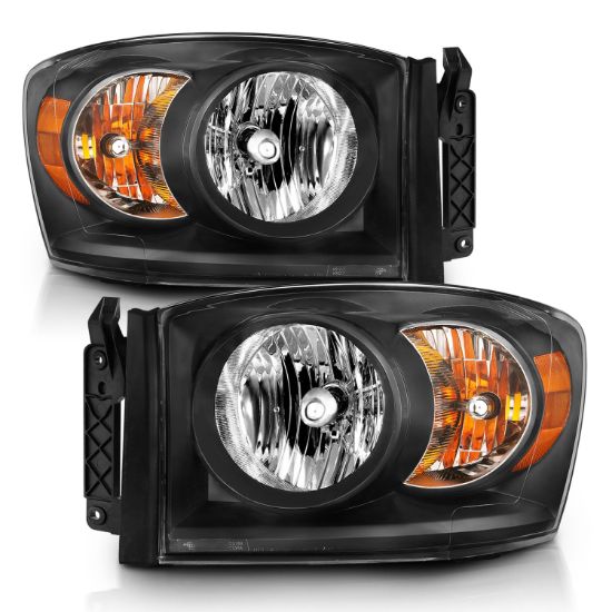 ANZO CRYSTAL HEADLIGHT SET; CLEAR LENS - 111427