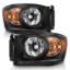 ANZO CRYSTAL HEADLIGHT SET; CLEAR LENS - 111427