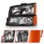 ANZO CRYSTAL HEADLIGHT SET; CLEAR LENS; - 111452