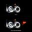 ANZO PROJECTOR HEADLIGHTS W/ HALO BLACK - 111490