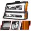 ANZO CRYSTAL HEADLIGHTS W/ LIGHT BAR BLA - 111501