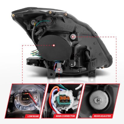 ANZO HL 350Z BLACK 2003 UP - 121108