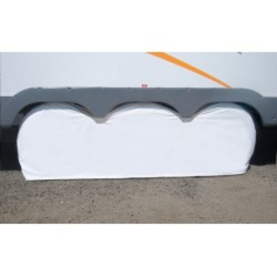 ADCO TRI AXLE TYRE GARD LG WHT - 3982
