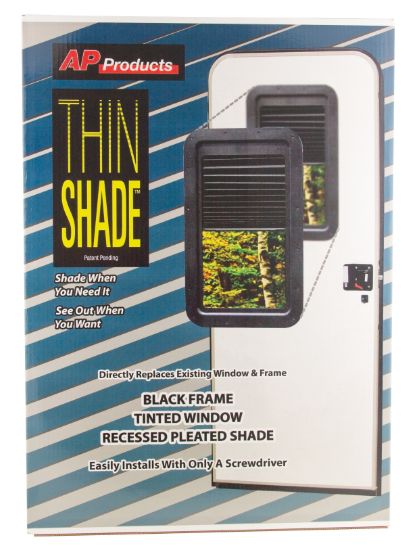 AP PRODUCTS THIN SHADE COMPLETE UNIT-BLACK - 015201512