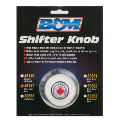 B&M CO ROUND BUTTON SHIFTER KNOB - 46112