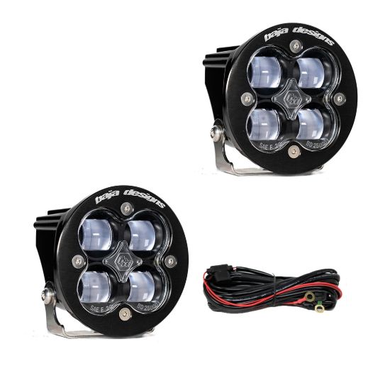 BAJA DESIGN SQUADRON-R SAE LED AUX LIGHT CLEAR - 247802
