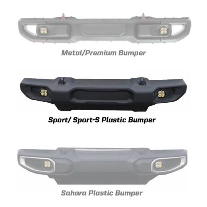 BAJA DESIGN JEEP JL FOG LIGHT SQUADRON-R SAE 18 - 447722