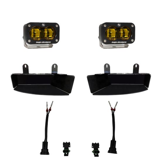 BAJA DESIGN AMBER S2 SAE FOG POCKET LIGHT DODGE - 448170