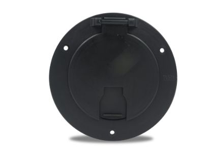 B&B MOLDERS DLX RND ELEC CBL HATCH W/BK - 94330