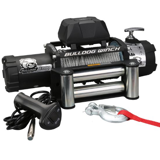 BULLDOG WINC 8000LB WINCH WITH 5.2HP SERIES WOUN - 10041