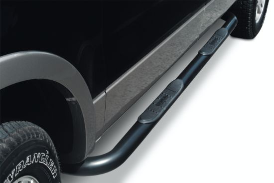 BIG COUNTRY 3' ROUND SIDE BARS MILD STEEL BLACK - 370291