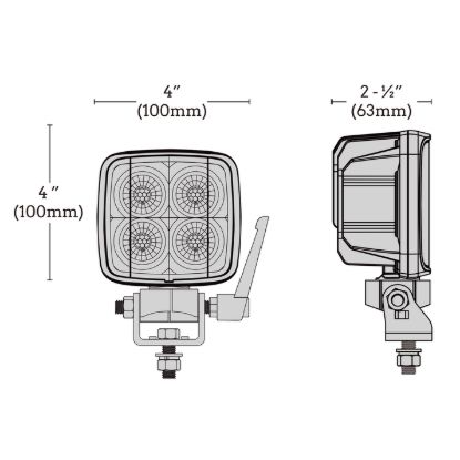 ARC LIGHTING WORK POD TASK MX 5' WORK LIGHT BRKT - BB45081