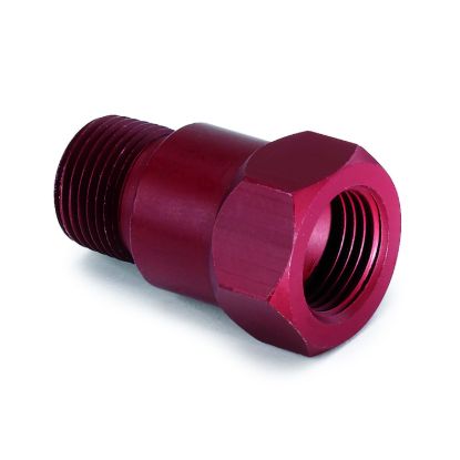 AUTO METER RED ALUM.3/8 TEMP ADAPTER - 2272