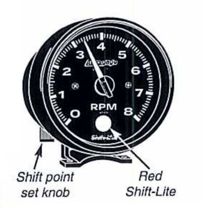 AUTO METER AUTGAGE TACH 8000 RPM BLK - 2300