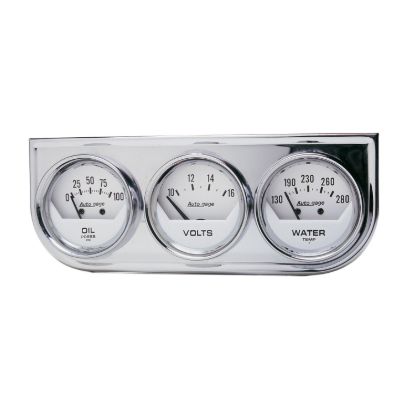 AUTO METER A.GAGE WHT.FACE OIL/VLT/W - 2325