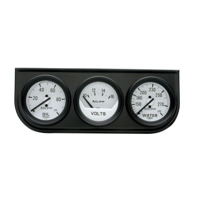 AUTO METER A.GAGE WHT.FACE OIL/VLT/W - 2327