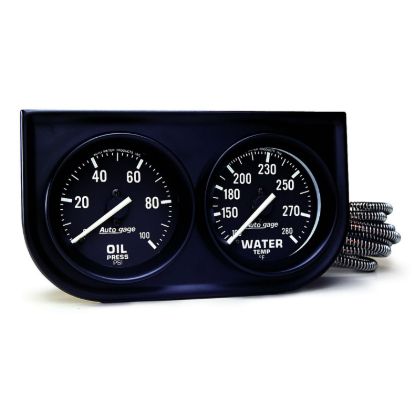 AUTO METER 2-HOLE PANEL W/GAUGES - 2392