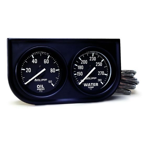 AUTO METER 2-HOLE PANEL W/GAUGES - 2392