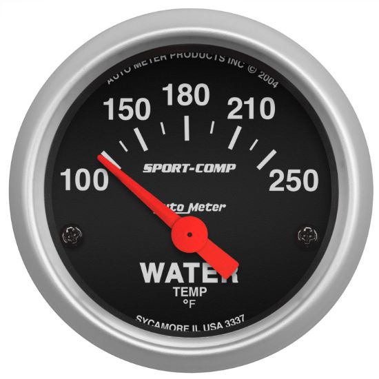 AUTO METER SPRTCMP WTR TEMP100-250 - 3337