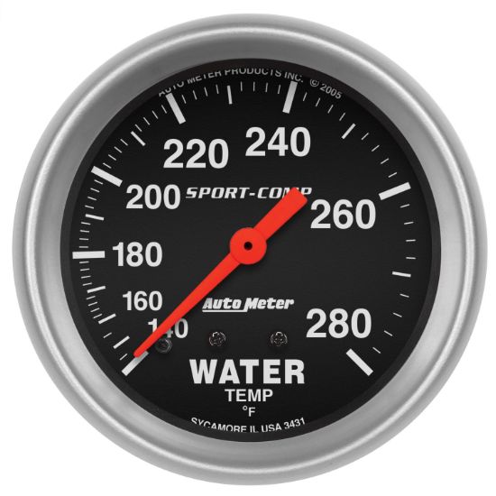 AUTO METER 2 5/8 GAUGE-WATER SPORTCM - 3431