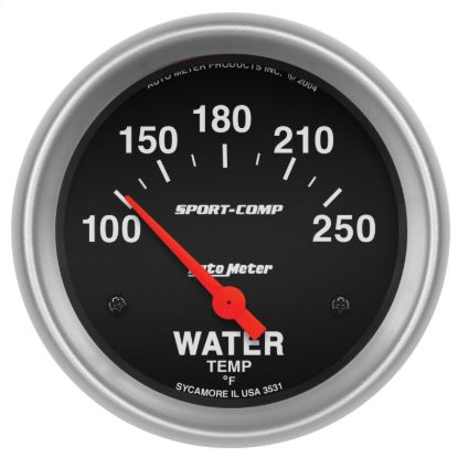 AUTO METER SPORTCMP WATER TEMP 2 5/8 - 3531