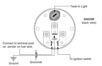 AUTO METER 2'MINI ULTRA FUEL LVL GM - 4314