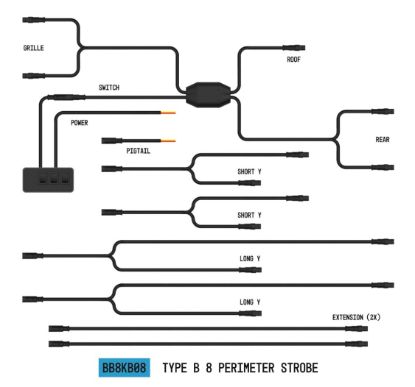 ARC LIGHTING STROBELINK WIRING HARNESS - BB8KA08