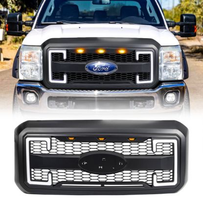 AMERICAN MOD RAPTOR STYLE MESH GRILLE W/ AMBER L - MFMFA00130