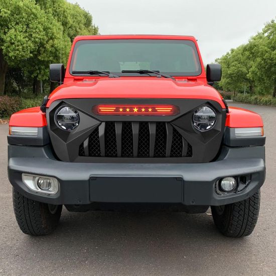 AMERICAN MOD DEMON GRILLE WITH RED 5 STAR LED LI - MJPCA00110