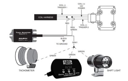 AUTO METER TACH ADAPTER - 9117