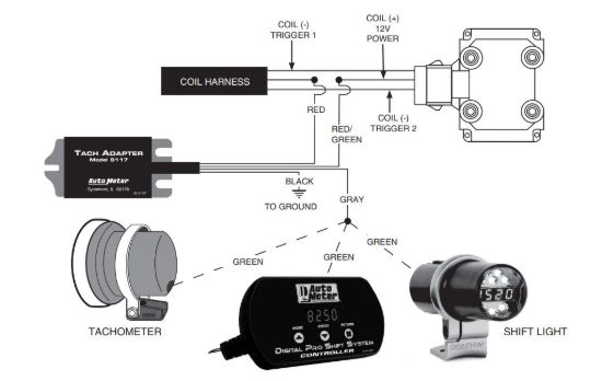 AUTO METER TACH ADAPTER - 9117