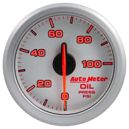 AUTO METER AIRDRIVE OIL PRESS SILVER - 9152UL