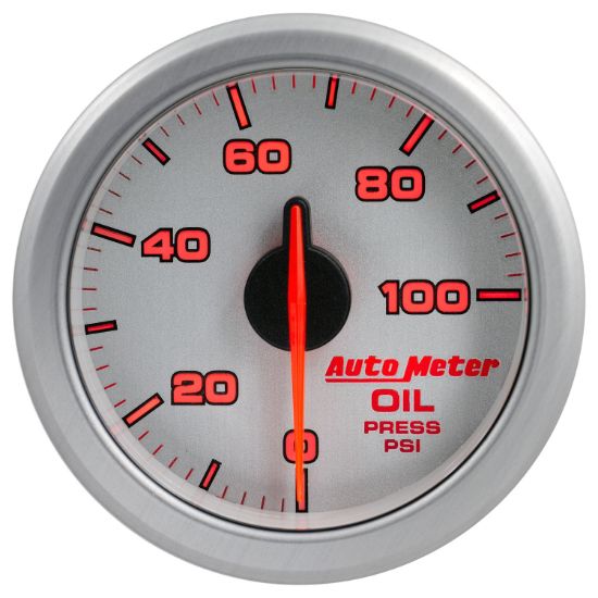 AUTO METER AIRDRIVE OIL PRESS SILVER - 9152UL