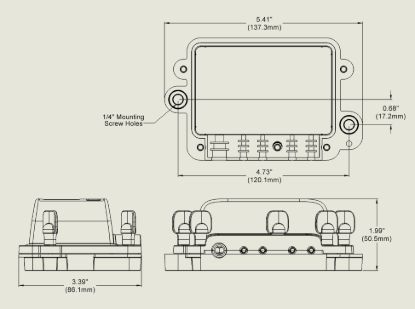 BLUE SEA BUSBAR H2O 4 GANG COMMON BUS MANUAL - 2356100BSS