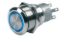 BEP PUSH BUT SW MOM 12V BLUE LED - 0511000400