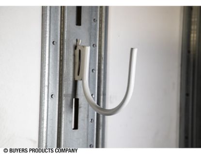 BUYERS PROD J-HOOK ETRACK  4.25IN ID  ROUND  WH - 01120