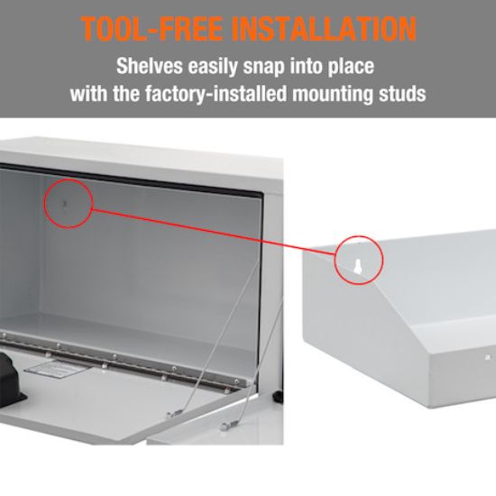 BUYERS PROD TOOLBOX TOPSIDER 18X16X72 BLK PWDR - 1702980